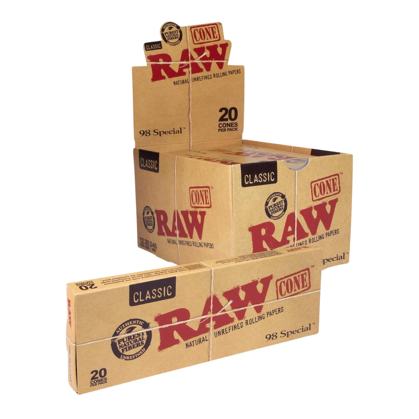 Caja RAW 12 Pack de 20 Conos 98 special