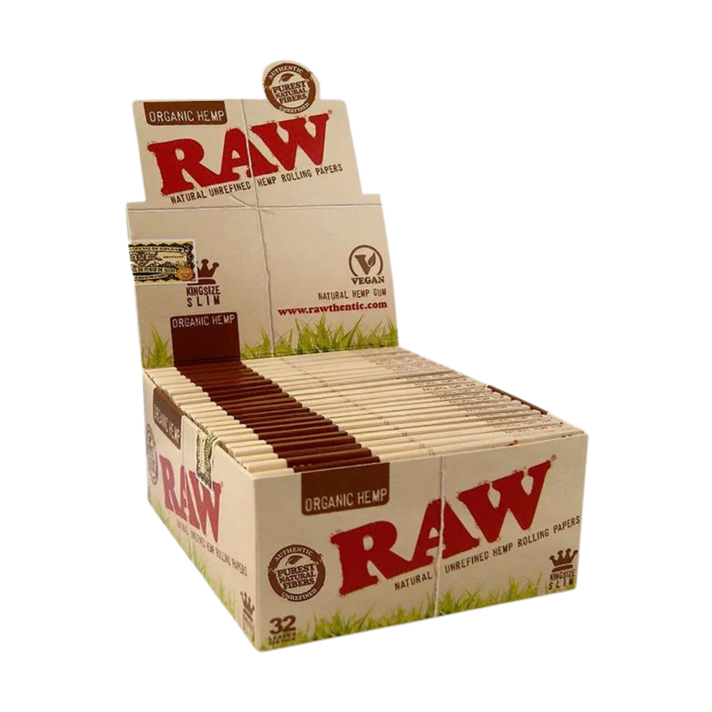 Caja RAW King Size Slim Organic Hemp