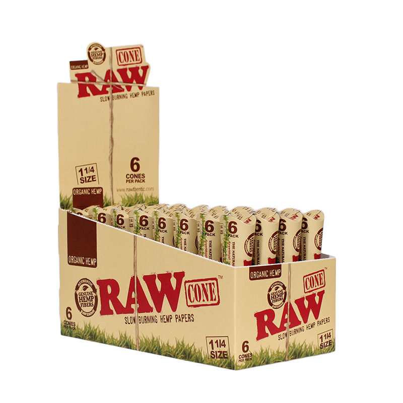 Caja RAW 6x Conos Organic 1 1/4